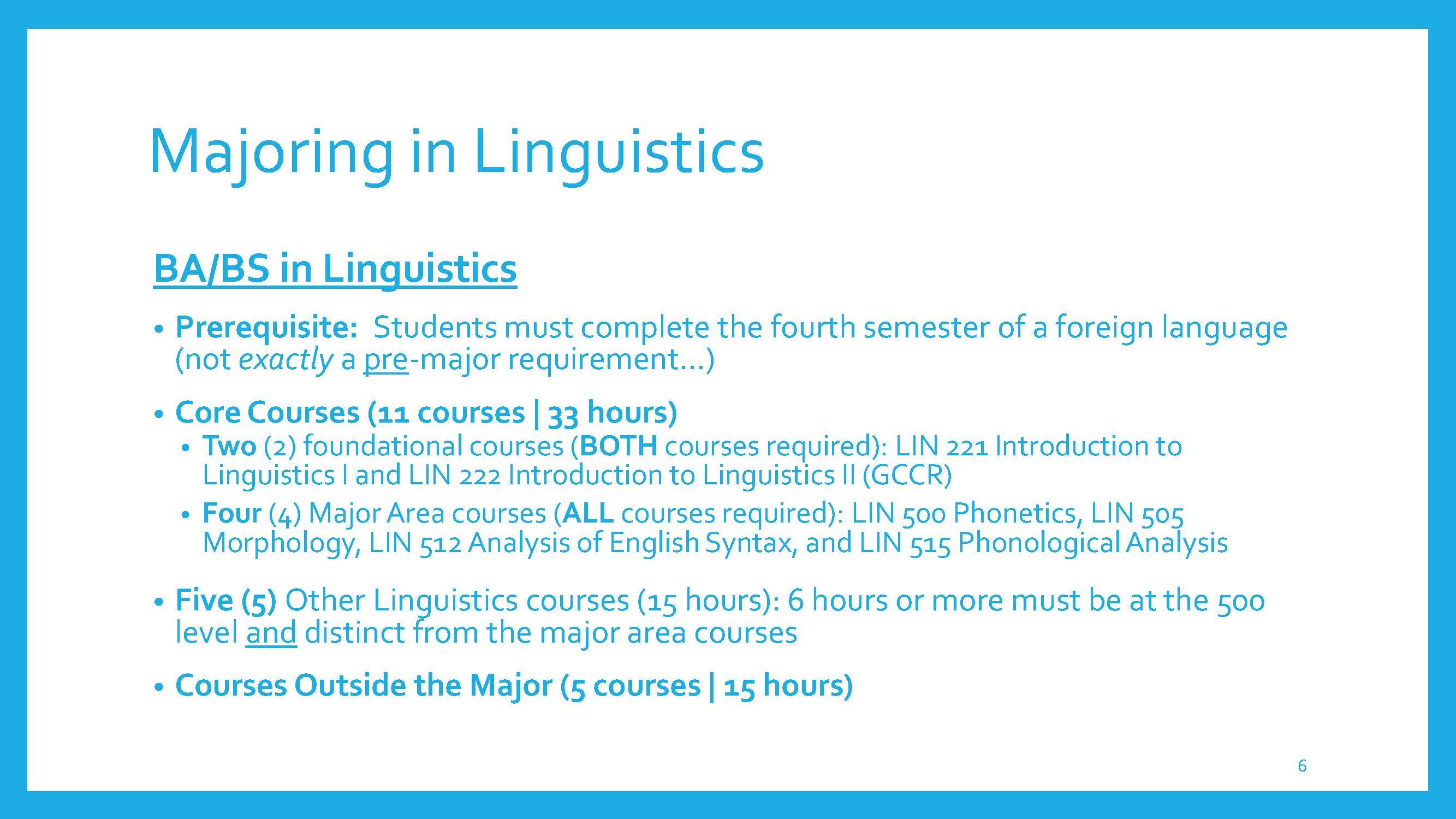 phd in linguistics overview